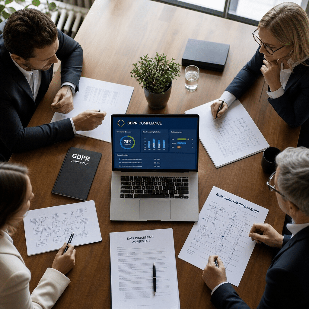 Audit de conformité RGPD et AI Act pour un projet IA en entreprise